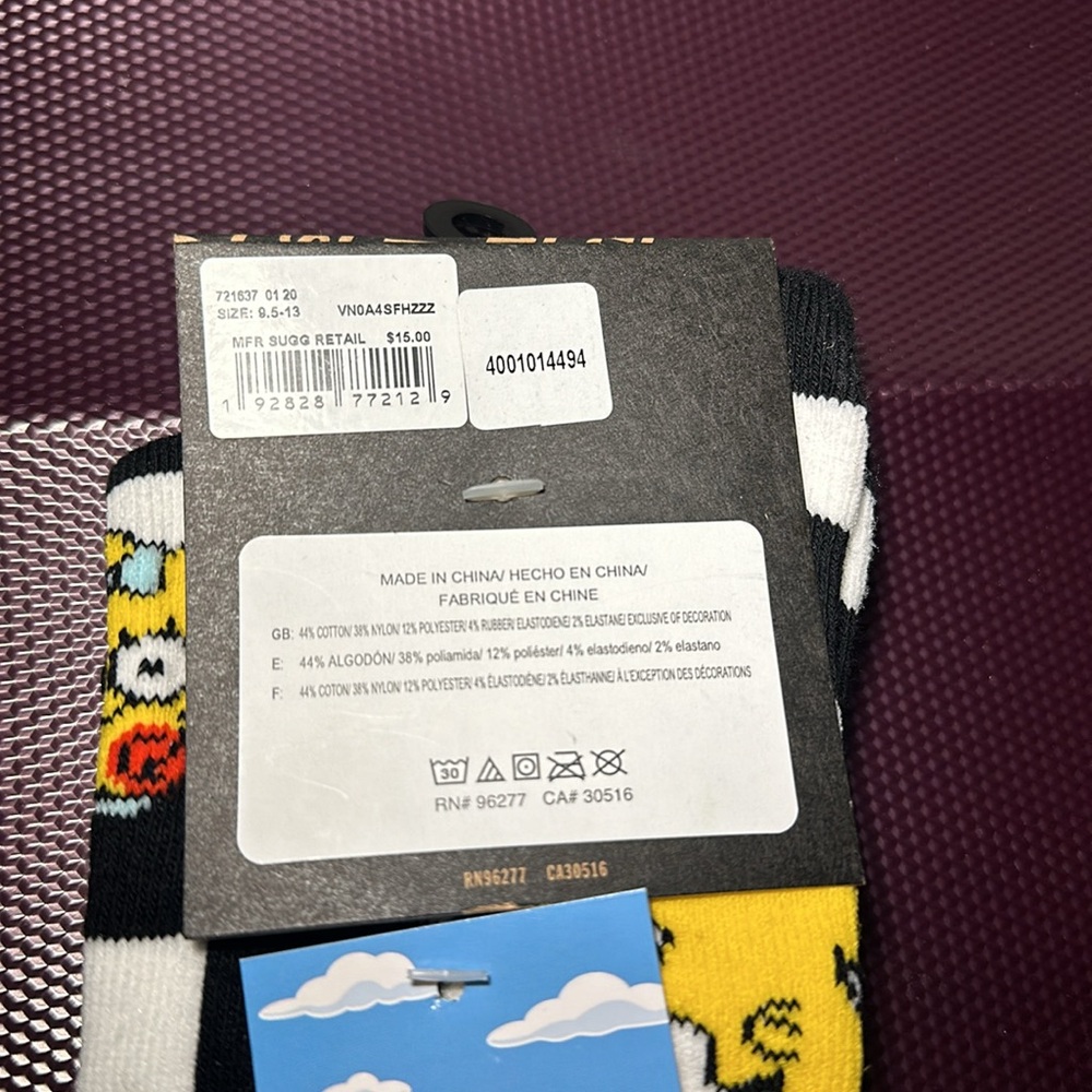 NWT Vans Simpsons Socks - Picture 5 of 6